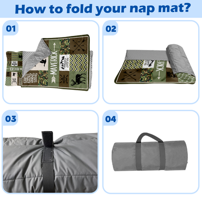 Personalized Nap Mat Woodland Animals Edition