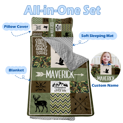 Personalized Nap Mat Woodland Animals Edition