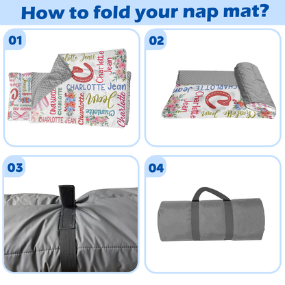 Personalized Nap Mat Monogrammed 04 Edition
