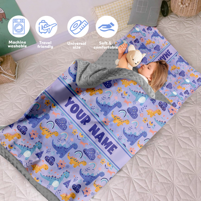 Personalized Nap Mat Dinosaur 10 Edition