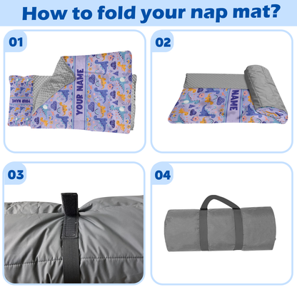Personalized Nap Mat Dinosaur 10 Edition