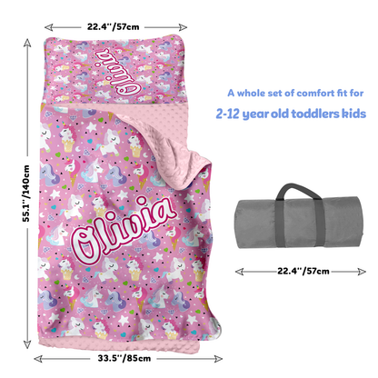 Personalized Nap Mat Unicorn 03 Edition