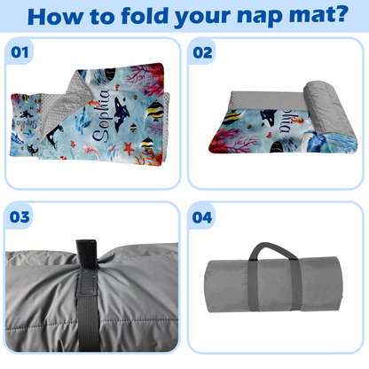 Personalized Nap Mat Ocean 03 Edition