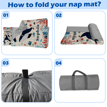 Personalized Nap Mat Ocean 04 Edition
