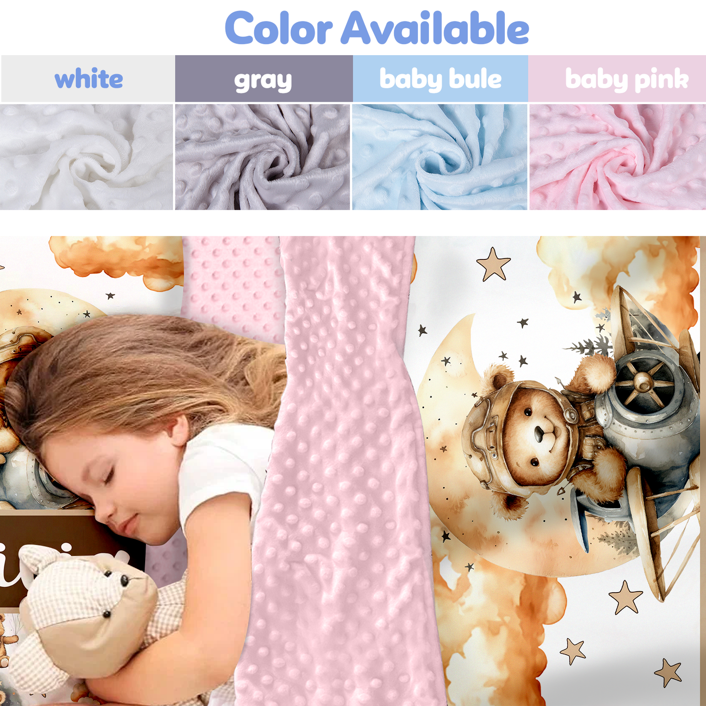 Personalized Nap Mat Teddy Bear Edition