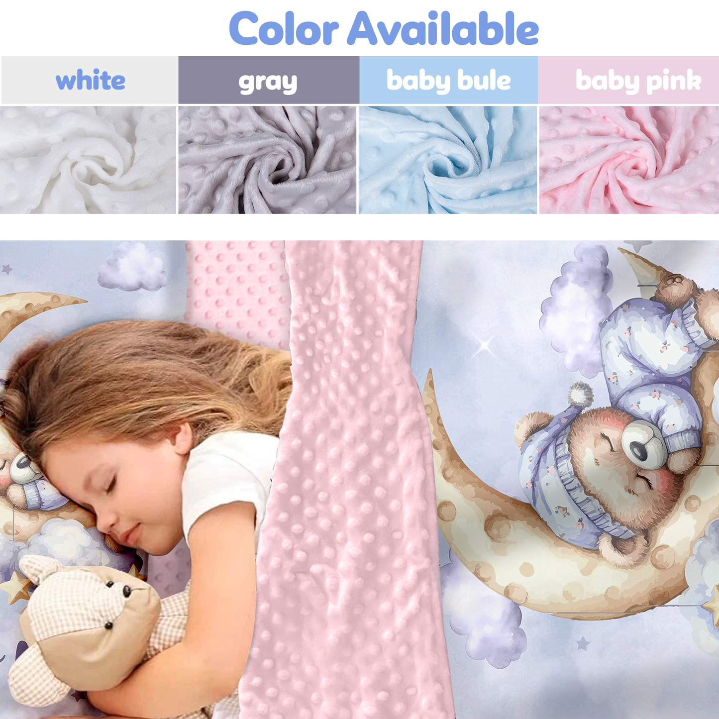 Personalized Nap Mat Teddy Bear 02 Edition