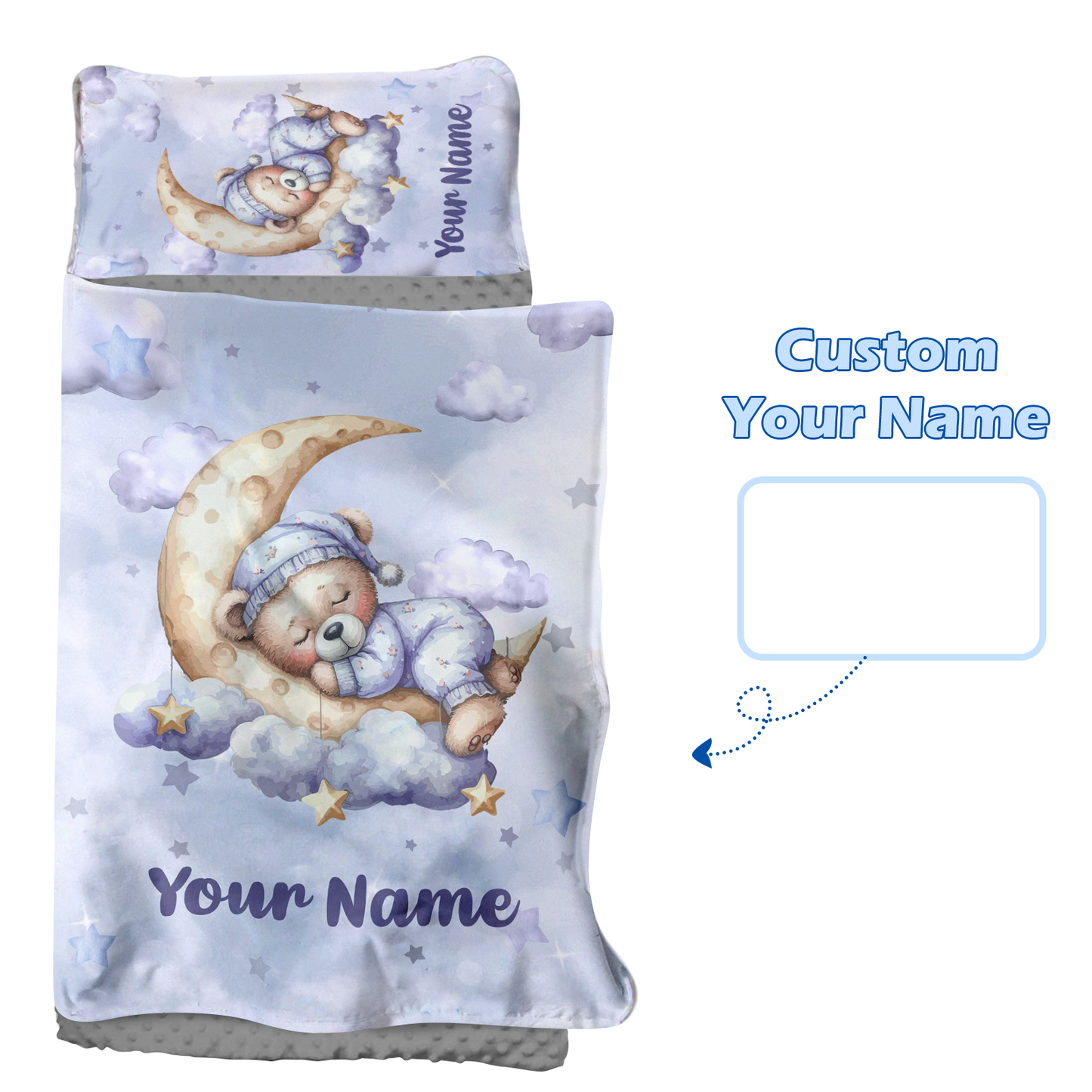 Personalized Nap Mat Teddy Bear 02 Edition