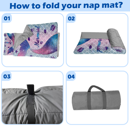 Personalized Nap Mat Mermaid 03 Edition