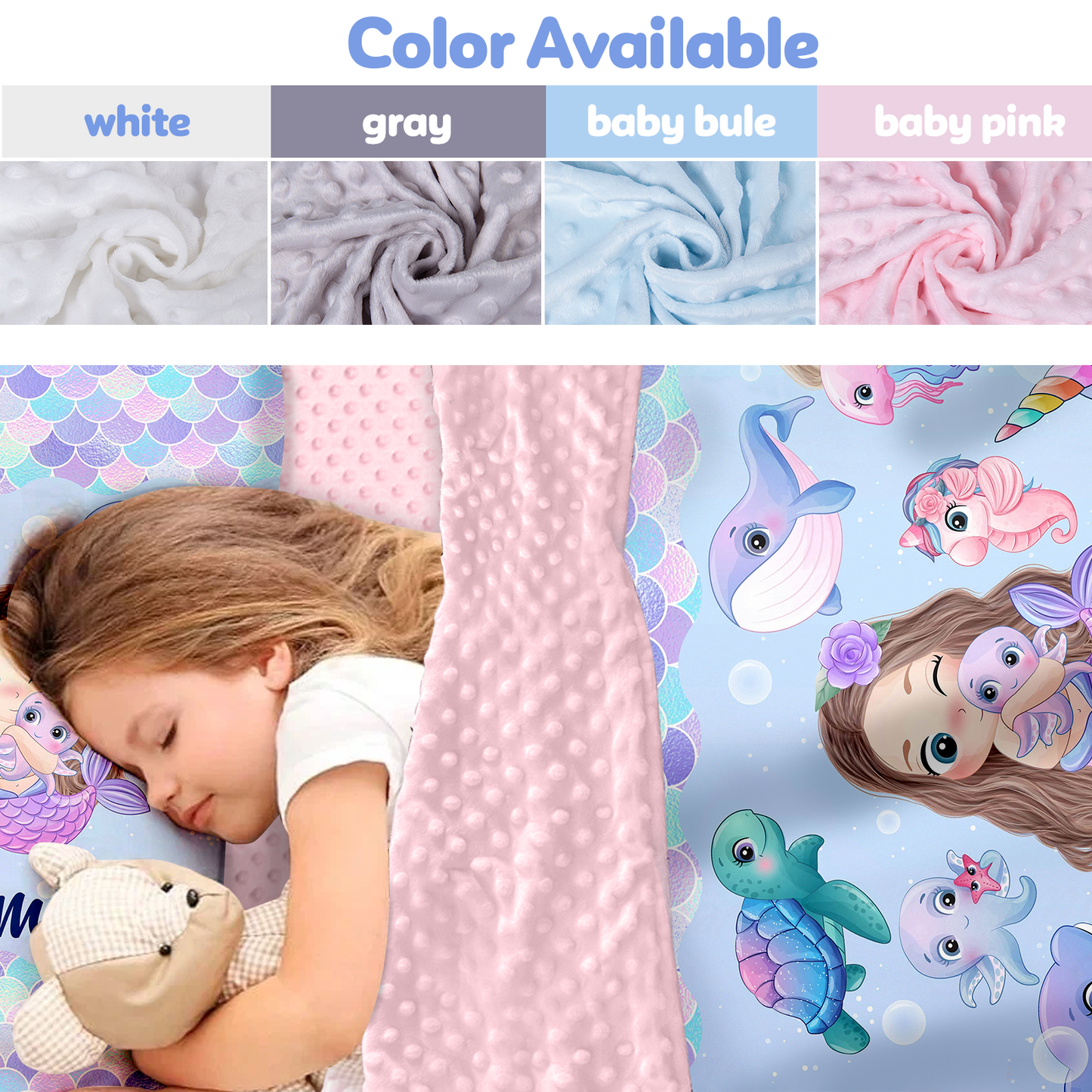 Personalized Nap Mat Mermaid 04 Edition