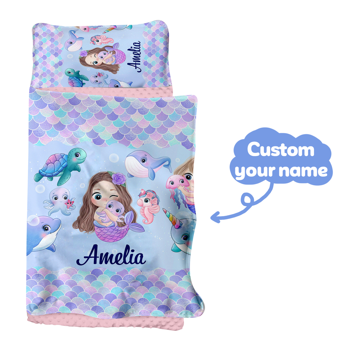 Personalized Nap Mat Mermaid 04 Edition