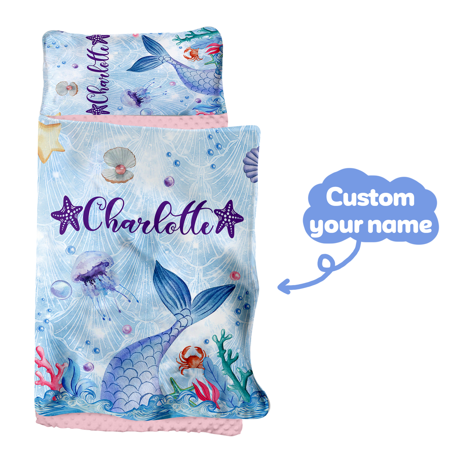 Personalized Nap Mat Mermaid 05 Edition