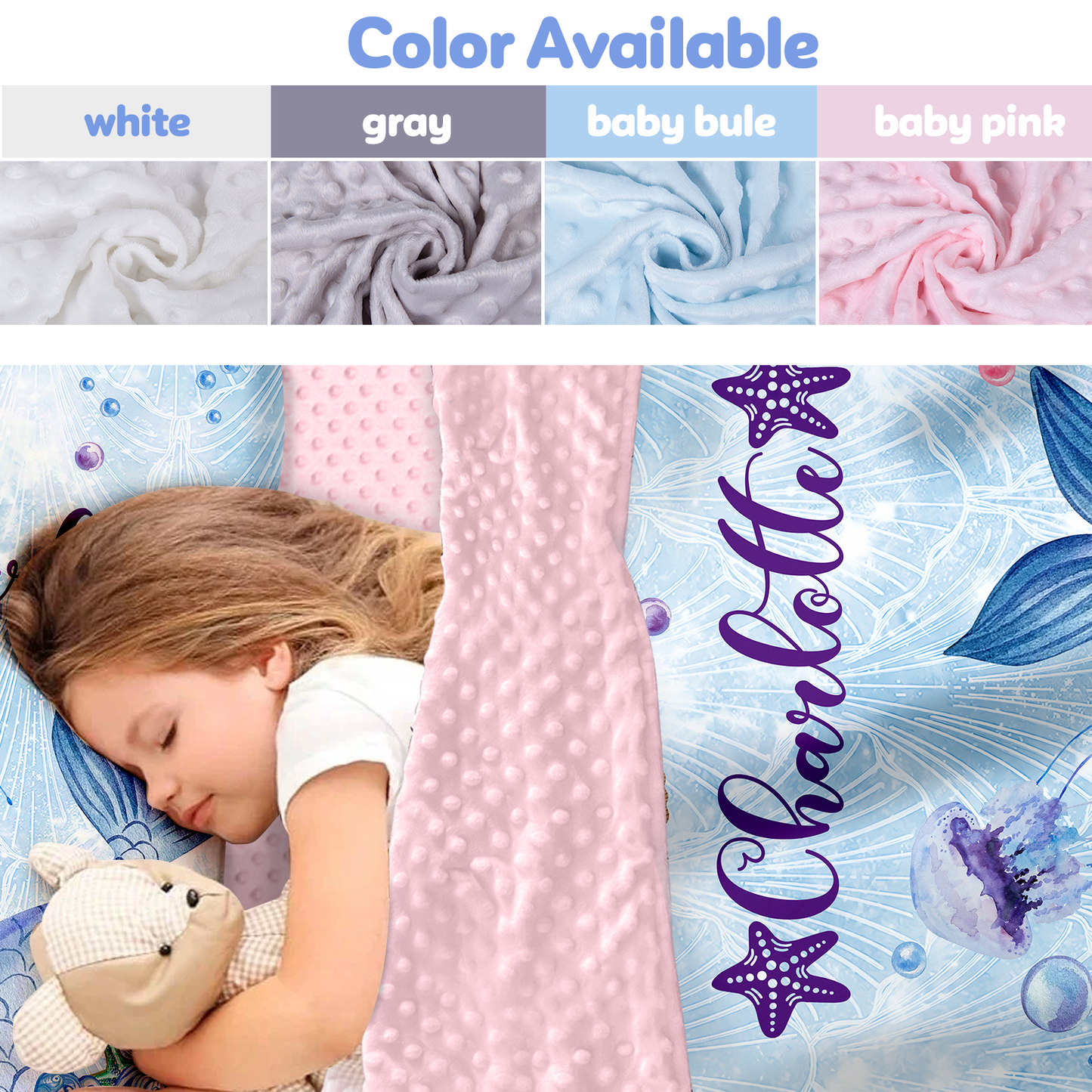 Personalized Nap Mat Mermaid 05 Edition