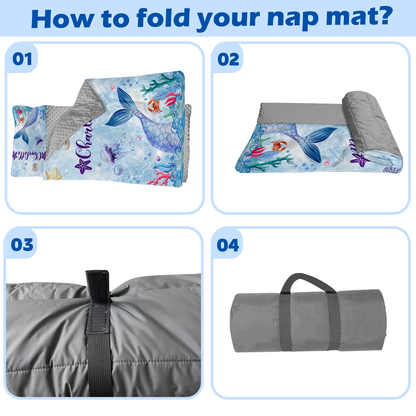 Personalized Nap Mat Mermaid 05 Edition