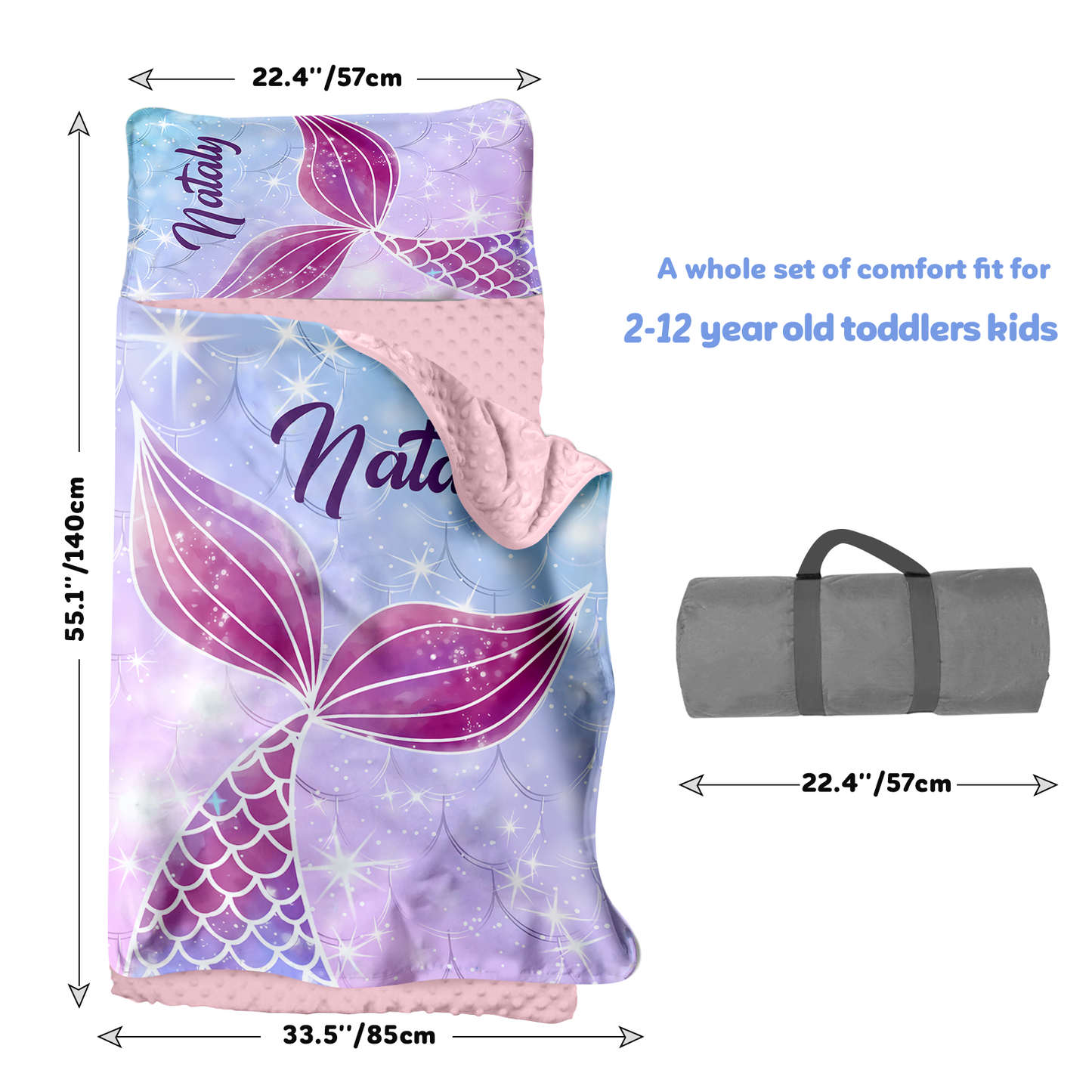 Personalized Nap Mat Mermaid 06 Edition