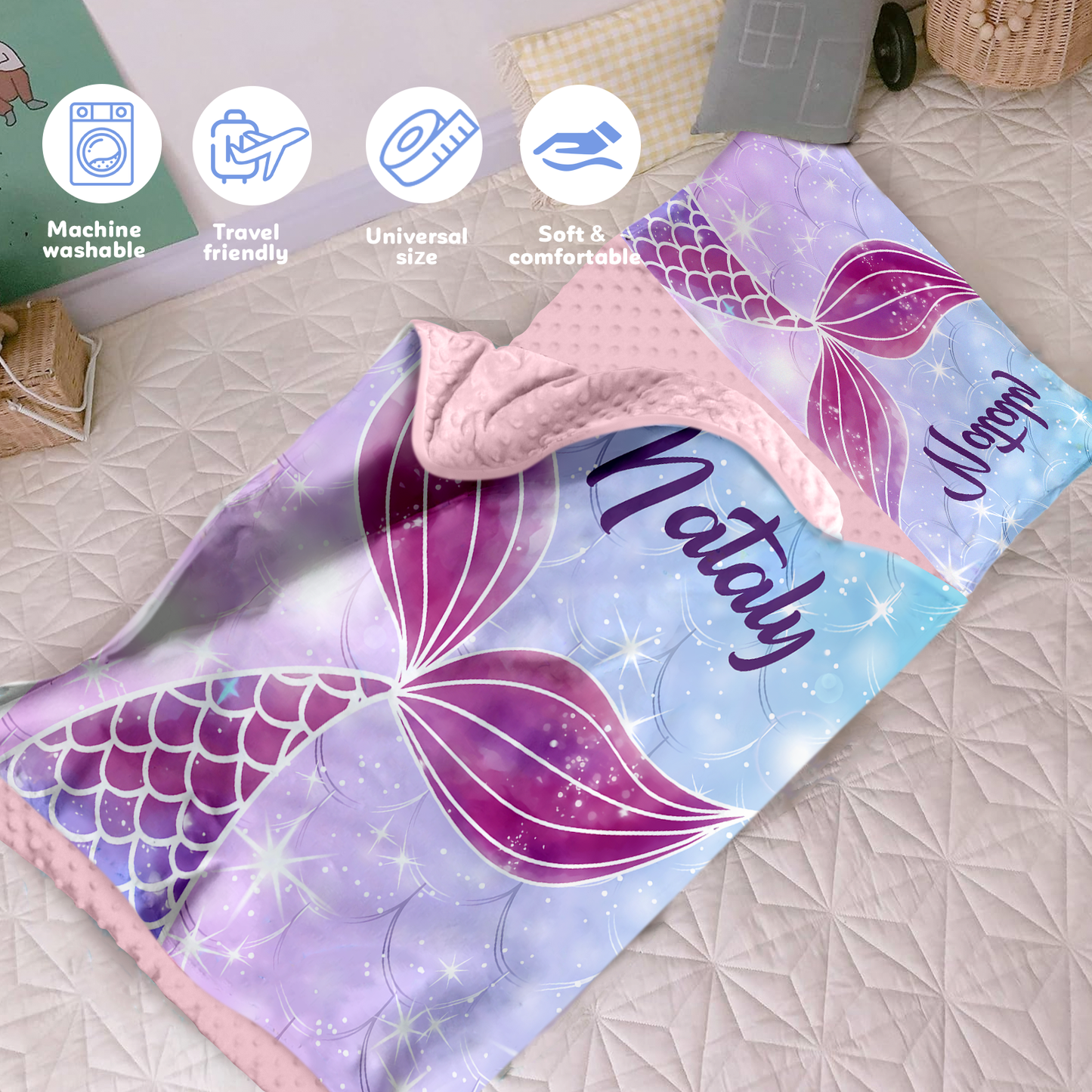 Personalized Nap Mat Mermaid 06 Edition
