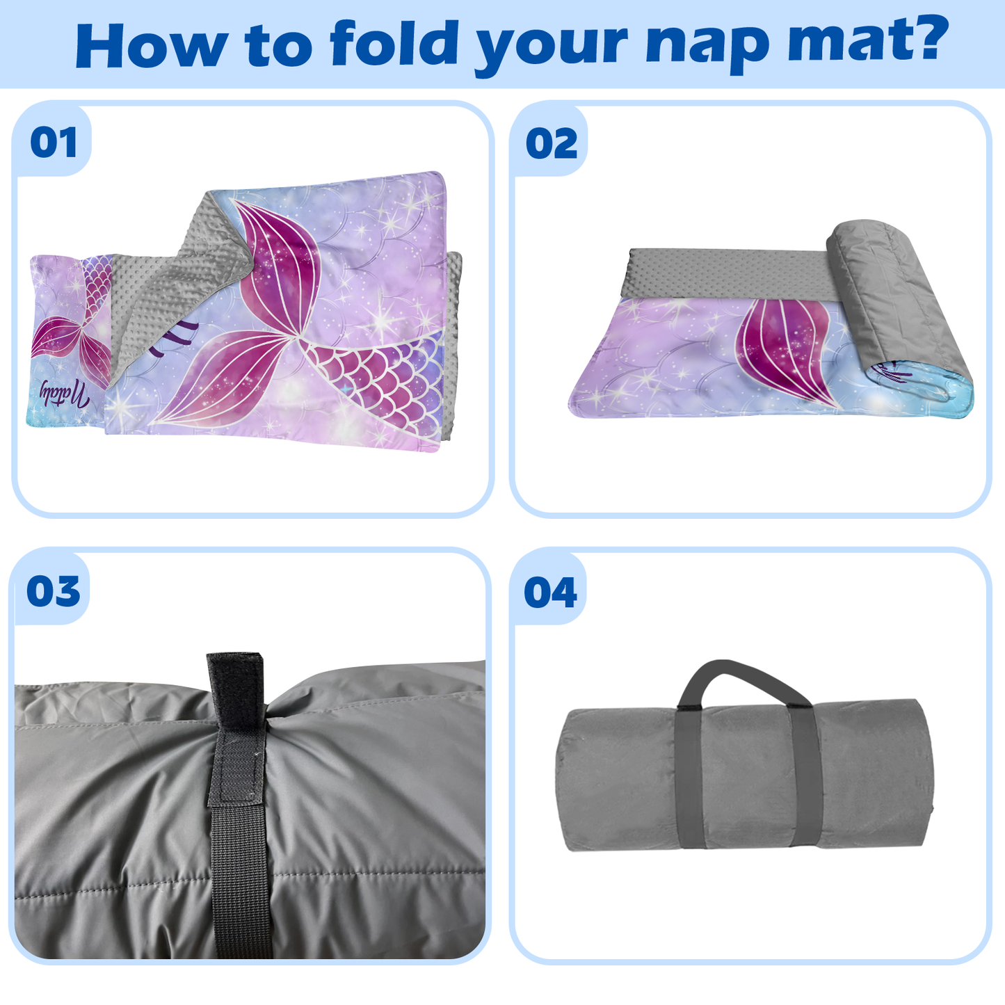 Personalized Nap Mat Mermaid 06 Edition