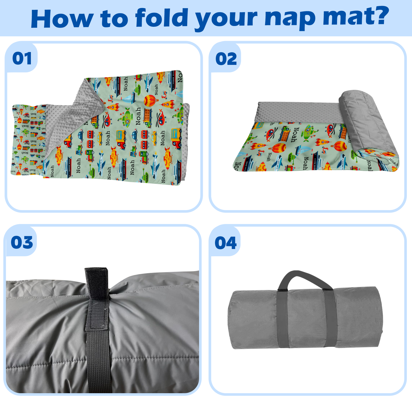 Personalized Nap Mat Transportation 10 Edition