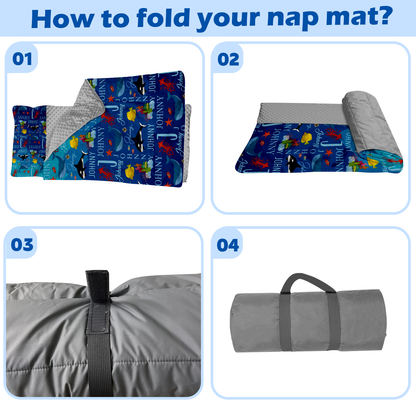 Personalized Nap Mat Ocean 06 Edition