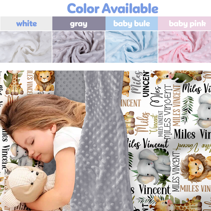 Personalized Nap Mat Woodland Animals 03 Edition