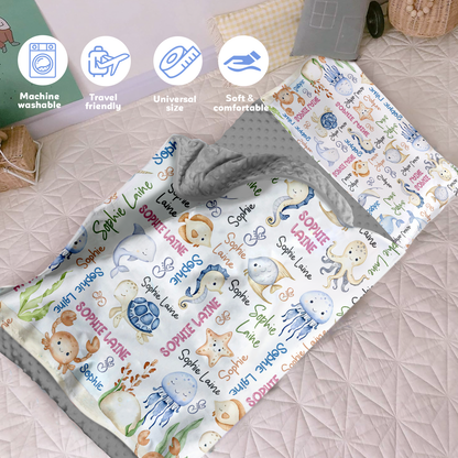 Personalized Nap Mat Ocean 07 Edition