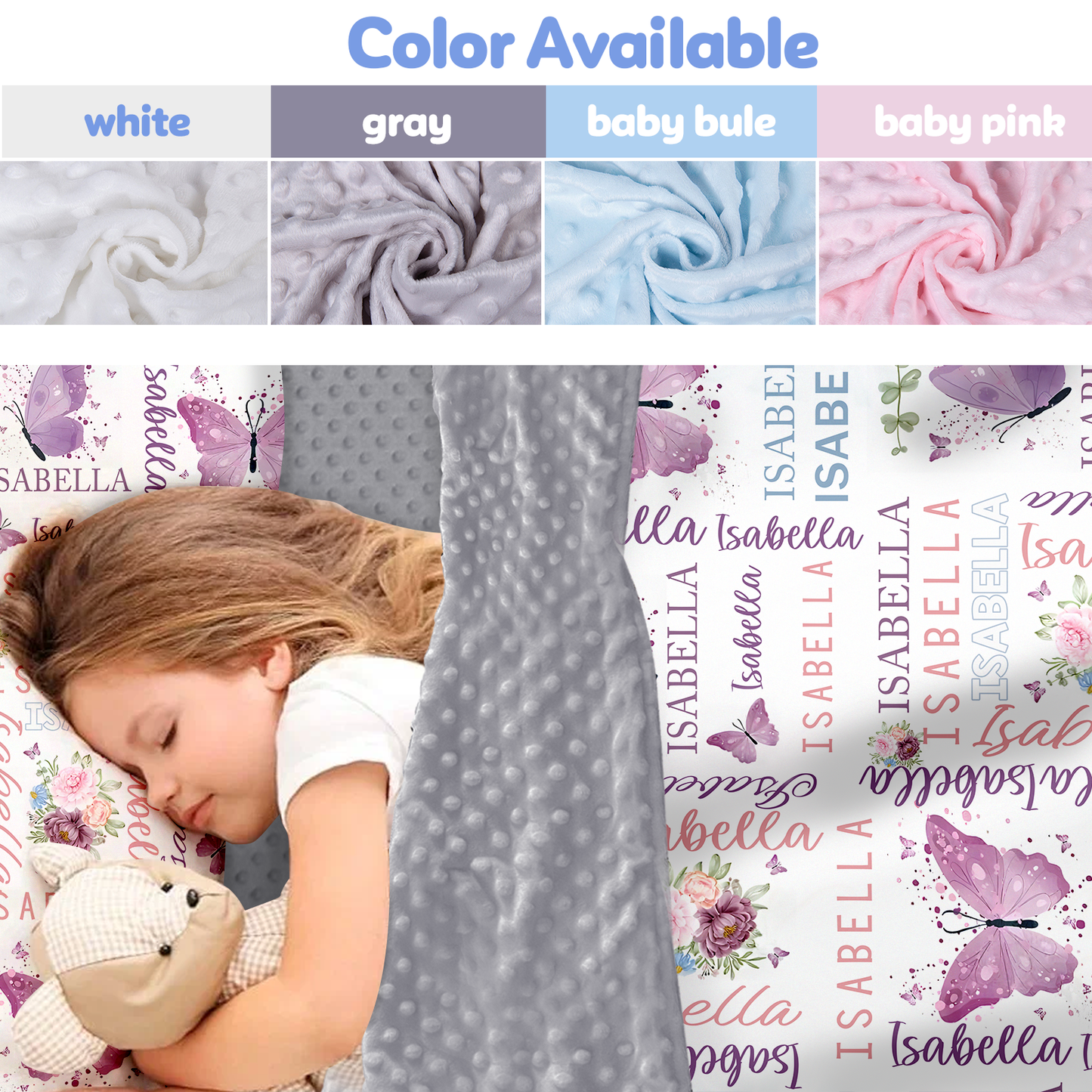 Personalized Nap Mat Butterfly 02 Edition