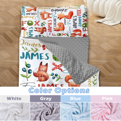 Personalized Nap Mat Woodland Animals 04 Edition