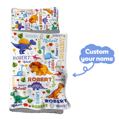 Personalized Nap Mat Dinosaur 12 Edition
