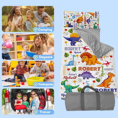 Personalized Nap Mat Dinosaur 12 Edition