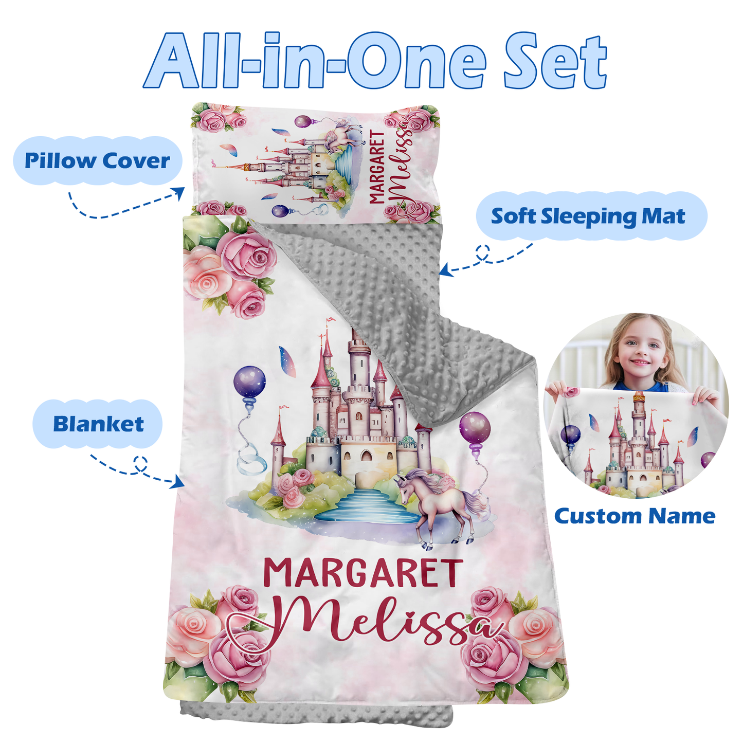 Personalized Nap Mat Princess 04 Edition