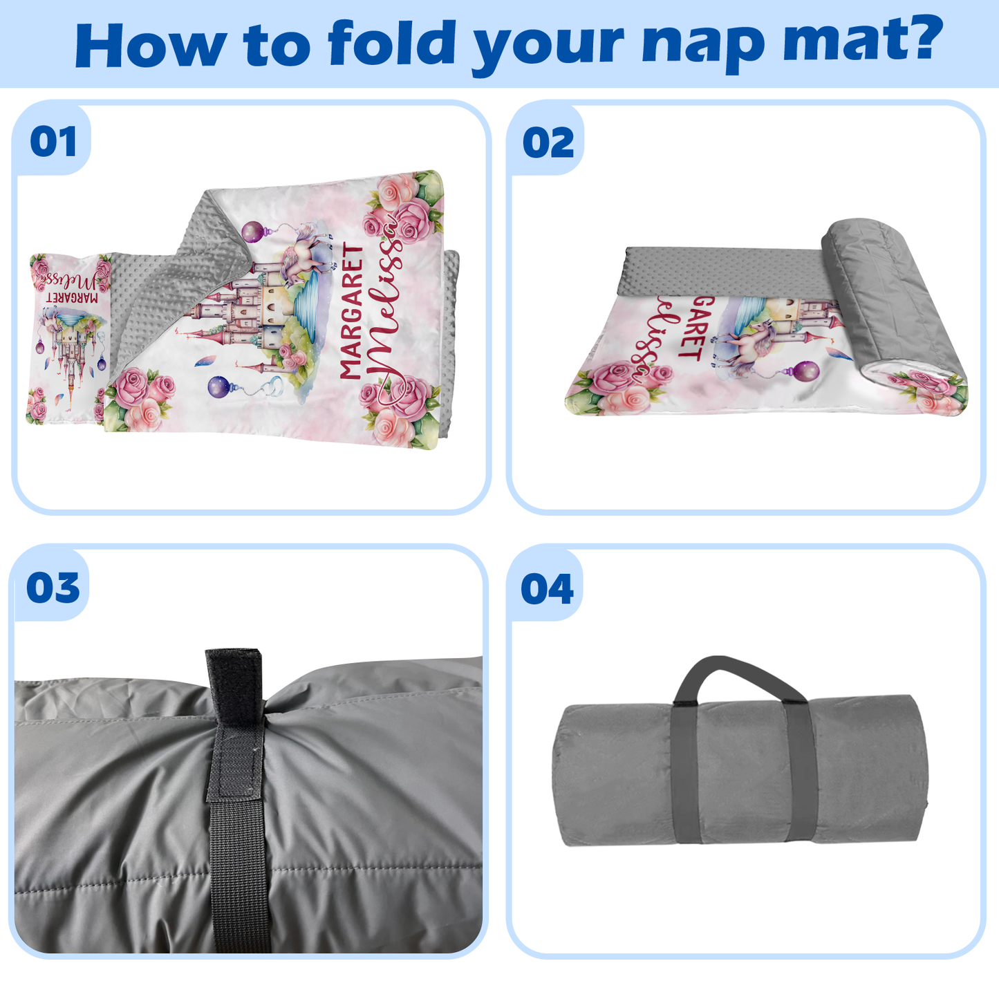 Personalized Nap Mat Princess 04 Edition