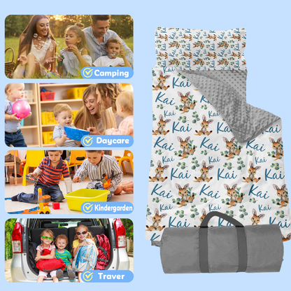 Personalized Nap Mat Kangaroo Edition