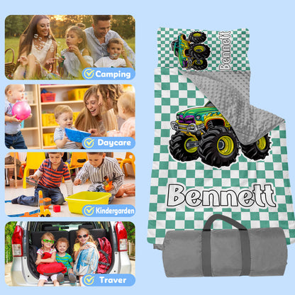 Personalized Nap Mat Monster Truck 02 Edition