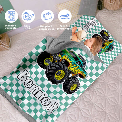 Personalized Nap Mat Monster Truck 02 Edition