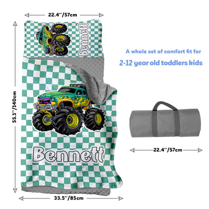 Personalized Nap Mat Monster Truck 02 Edition