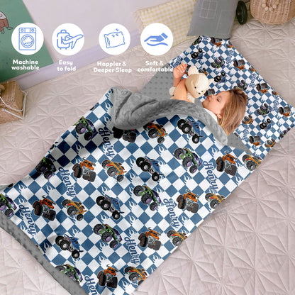 Personalized Nap Mat Monster Truck 03 Edition