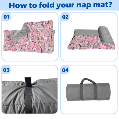 Personalized Nap Mat Unicorn 08 Edition